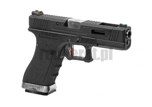 Replika GBB G-Force 17 Silver Barrel - czarna