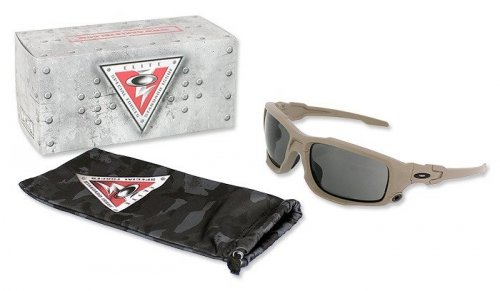 Oakley - Okulary SI Ballistic Shocktube - Terrain Tan / Grey (OO9329-04)