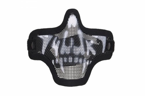 Maska typu Stalker z czaszką - Czarno-Biała