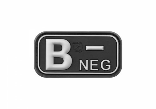 Naszywka - Bloodtype Rubber Patch B Neg
