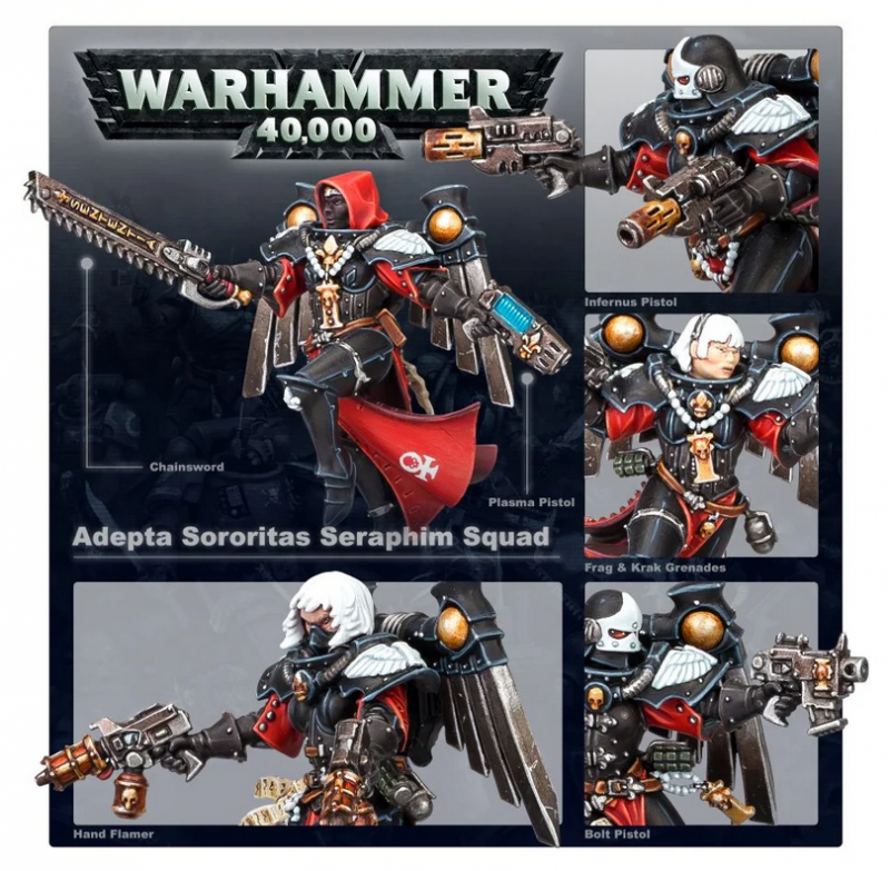 Warhammer 40K - Adepta Sororitas Seraphim Squad