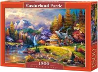 Puzzle 1500 Castorland C-151462 Domek - Mountain Hideaway Puzzle 1500 Castorland C-151462 Domek - Mountain Hideaway