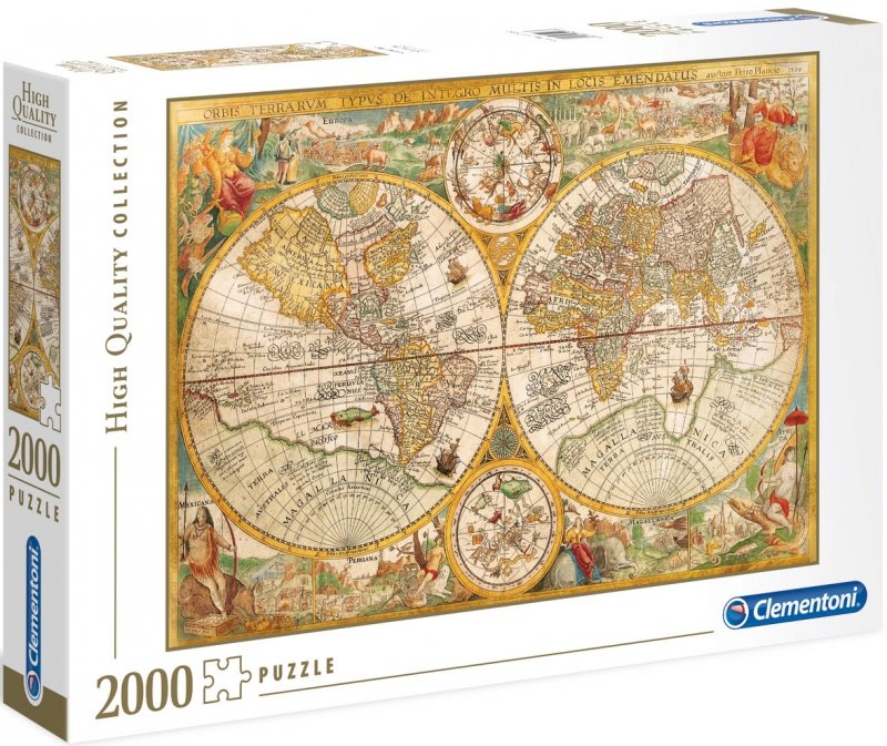 Puzzle 2000 Clementoni 32557 Antyczna Mapa Świata