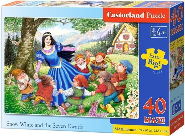 Puzzle 40 Maxi Castorland B-04049 Śnieżka - Snow White and the Seven Dwarfs