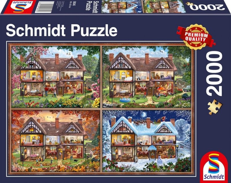 Puzzle 2000 Schmidt 58345 Dom na Cztery Pory Roku