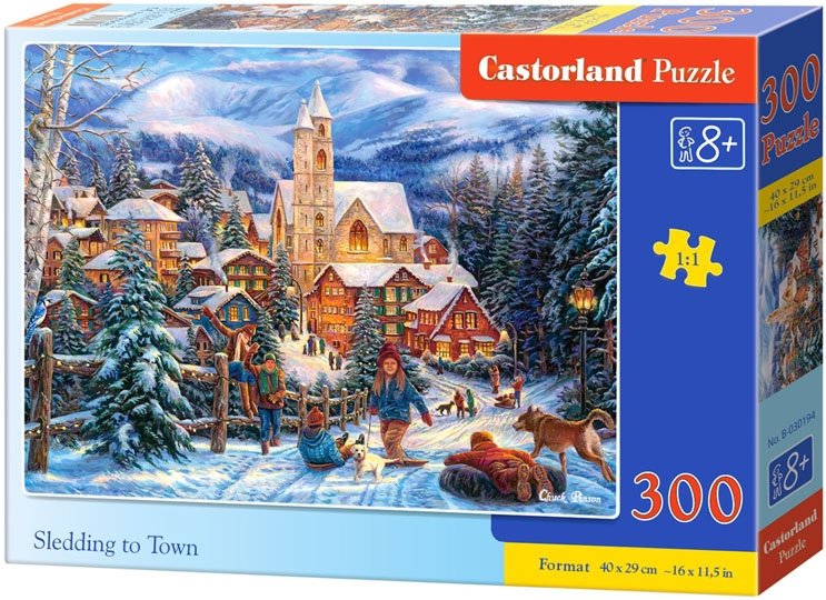 Puzzle 300 Castorland B-030194 Na Sankach do Miasta