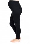 Komfortowe legginsy ciążowe zimowe 3006 czarny 2