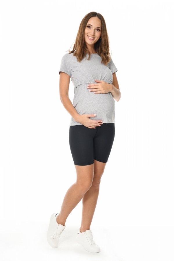 Sportowe krótkie legginsy ciążowe  4133 / M103