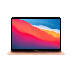 MacBook Air z Procesorem Apple M1 - 8-core CPU + 8-core GPU / 16GB RAM / 512GB SSD / 2 x Thunderbolt / Gold (złoty) 2020 - nowy model