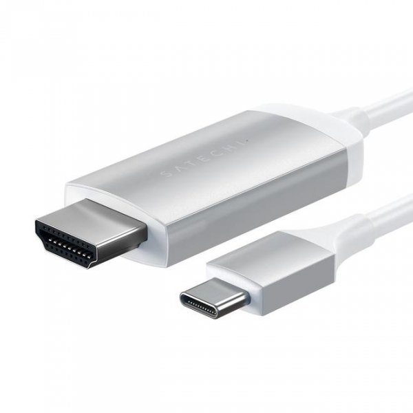 Satechi HDMI 4K 60Hz USB-C Kabel Silver