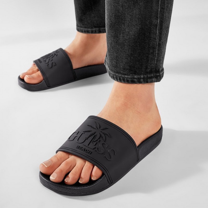 Guess klapki damskie E1GZ03BB00F-JBLK