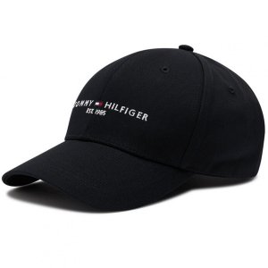 Tommy Hilfiger czapka z daszkiem unisex czarna AM0AM07352-BDS