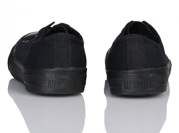 CONVERSE BUTY TRAMPKI MĘSKIE CHUCK TAYLOR CZARNE MONO NISKIE