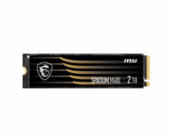 Dysk SSD MSI SPATIUM M480 2TB PCIe 4.0 NVMe M.2 2280 (7000/6800 MB/s) 3D NAND