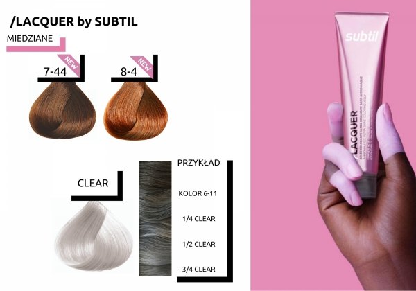 LACQUER 10-21 - Blond Très Très Clair Irisé Cendré VERY VERY LIGHT IRIDESCENT ASH BLOND SUBTIL LACQUER XXL SHINE Profesjonalny Toner Kwasowy z efektem lustrzanego blasku  Subtil 60 ml.