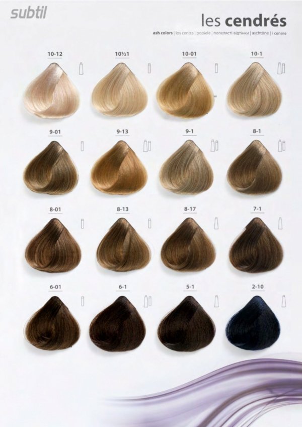 7/12 Crème - Blond Cendré Irisé   Profesjonalna Farba do włosów Subtil CREME  60 ml.