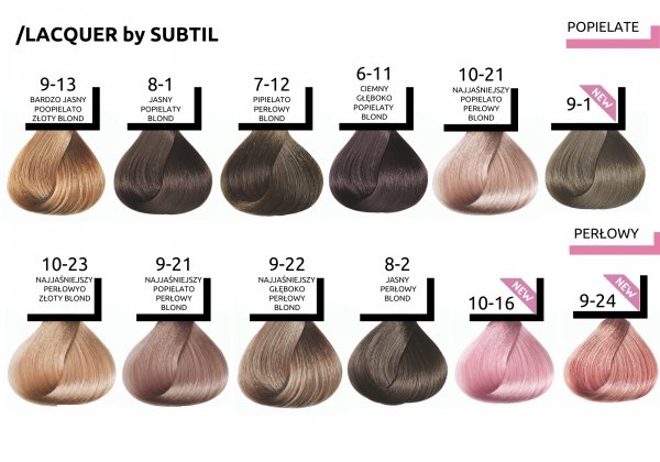 LACQUER 8-8 - Blond Clair Beige LIGHT BEIGE BLOND SUBTIL LACQUER XXL SHINE Profesjonalny Toner Kwasowy z efektem lustrzanego blasku  Subtil 60 ml.