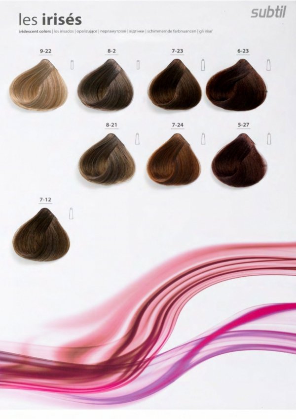 7/12 Crème - Blond Cendré Irisé   Profesjonalna Farba do włosów Subtil CREME  60 ml.