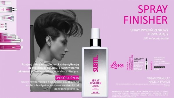 SUBTIL STYLIZACJA | SPRAY WYKOŃCZENIOWY FINISHER SPRAY UTRWALAJĄCY EXTRA MOCNY 200ml 