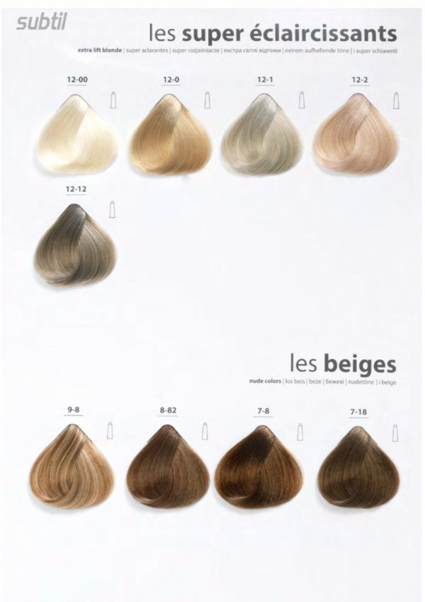 5/7 Crème - Châtain Clair Marron Profesjonalna Farba do włosów Subtil CREME  60 ml.