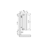 Purmo Plan Ventil Compact Flex FCVF33 600x1600