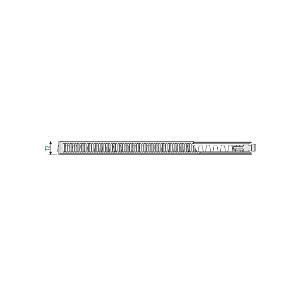 Purmo Ramo Ventil Compact Flex RCVF21s 500x2600