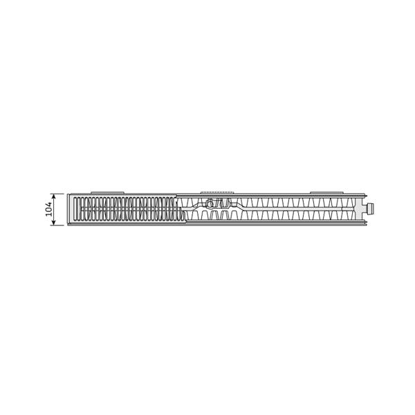 Purmo Plan Ventil Compact Flex FCVF22 500x2300