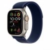 Apple Opaska Trail w kolorze niebieskim do koperty 49 mm - rozmiar S/M - elementy z tytanu w kolorze naturalnym