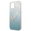 Guess Glitter Gradient Script - Etui iPhone 12 Pro Max (niebieski)