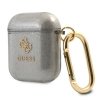 Guess Colored Glitter - Etui Airpods (czarny)