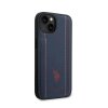 US Polo Assn Leather Stitch - Etui iPhone 14 Plus (granatowy)