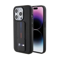 BMW Grip Stand Smooth & Perforated - Etui iPhone 15 Pro Max (czarny) 
