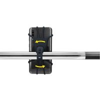 Dunlop - uchwyt rowerowy do telefonu 10-15 cm obrotowy (czarny) 