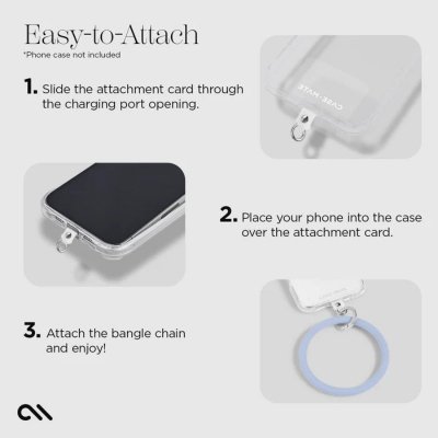 Case-Mate Phone Bangle - Bransoletka na nadgarstek do smartfona (Pale Blue)