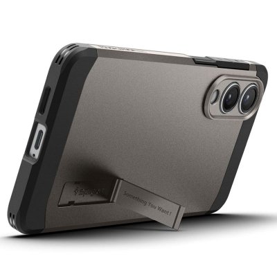 Spigen Tough Armor MagSafe - Etui do Samsung Galaxy S25 Edge (Gunmetal)