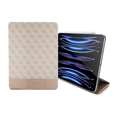Guess 4G Stripe Allover - Etui iPad Pro 12.9&quot; (2022-2020) (Różowy)