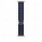 Apple Opaska Alpine w kolorze granatu do koperty 49 mm - rozmiar L - elementy z tytanu w kolorze naturalnym 
