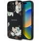 Guess Grained Printed Flower Pattern MagSafe - Etui do iPhone 16 Pro Max (czarny) 