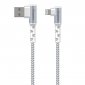 Energizer Ultimate - Kabel gamingowy USB-A do Lightning 90° certyfikat MFi 2m (Biały) 