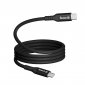 Crong Soft Link - Kabel 100W PD 5A USB-C do USB-C 120cm (czarny) 