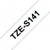 Taśma Brother TZE-S141. czarny druk/przezroczysty podkład. laminowane. 8m. 18mm. mocny kl TZES141