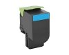Toner Lexmark 80C0H20, cyan, 3000s, high capacity, Lexmark CX410de, CX410dte, CX410e 80C0H20