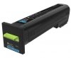 Lexmark Toner Corporate Cyan Cart f CS820/CX82x/CX860 72K20CE