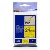 Taśma Brother TZE-FX651. czarny druk/żółty podkład. laminowane. 8m. 24mm. flexibilnĂ­ TZEFX651