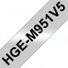 Taśma Brother HGE-M951. czarny druk/srebny mat podkład. 8m. 24mm HGEM951V5