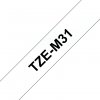Taśma laminowana Brother Black on Clear 12mm TZEM31