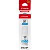 Tusz Canon 4546C001, cyan, 7700s, 70ml, GI-51 C, Canon PIXMA G1420, G2420, G2460, G3420, G3460