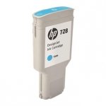 HP 728 Cyan 300ml. oryginalny Wkład atramentowy / tusz do plotera Designjet T730/T830 błękitny F9K17A