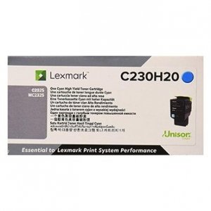 Lexmark oryginalny toner C230H20, cyan, 2300s, high capacity, Lexmark C2325dw,MC2325adw