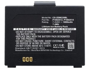 Części / CoreParts / zamiennik / Battery for Portable Printer 7.40Wh Li-ion 7.4VV 1000mAh  Black for Zebra Portable Printer EM 220, EM 220 Mobile Printer, EM220, EM220II, 